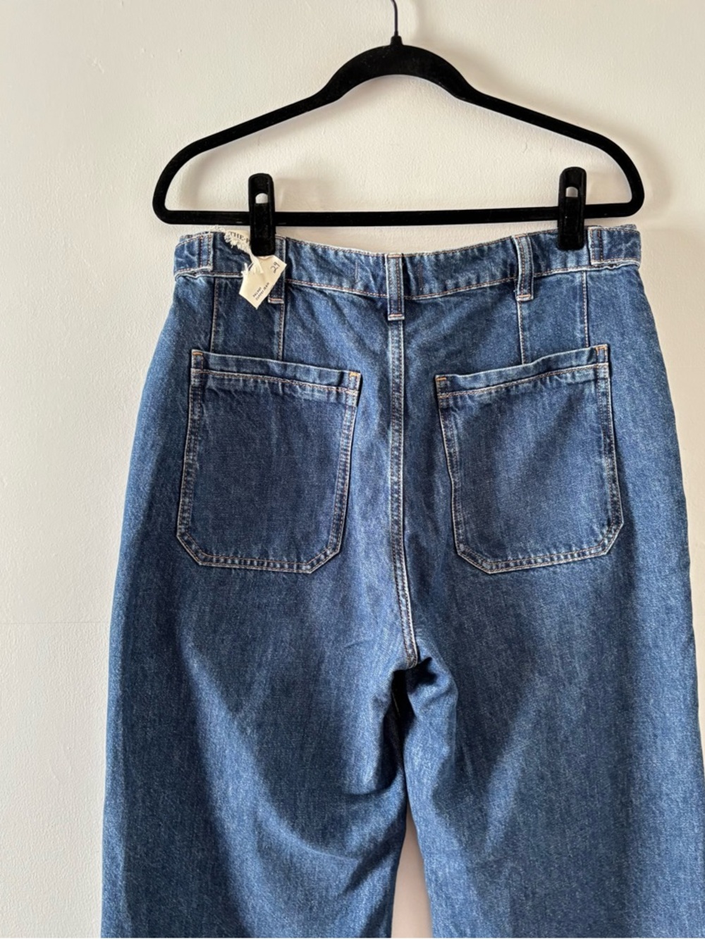 We The Free NEW Palmer Cuffed Jeans Mid-Rise Relaxed Wide Leg Denim Vintage Wash - Picture 6 of 8